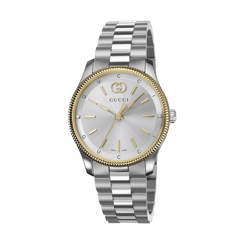Gucci G-Timeless Watch 29mm, Silver/Gold-Gucci G-Timeless Watch 29mm, Silver/Gold - YA1265063