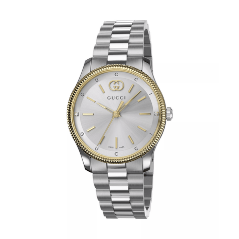 Gucci G-Timeless Watch 29mm, Silver/Gold-Gucci G-Timeless Watch 29mm, Silver/Gold - YA1265063