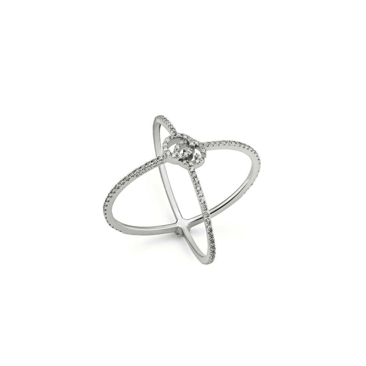 Gucci GG Running Diamond X Ring