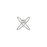 Gucci GG Running Diamond X Ring-Gucci GG Running Diamond X Ring - YBC581978001015