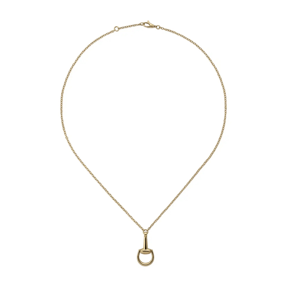 Gucci Horsebit 18K Chain Necklace YBB79581800100U