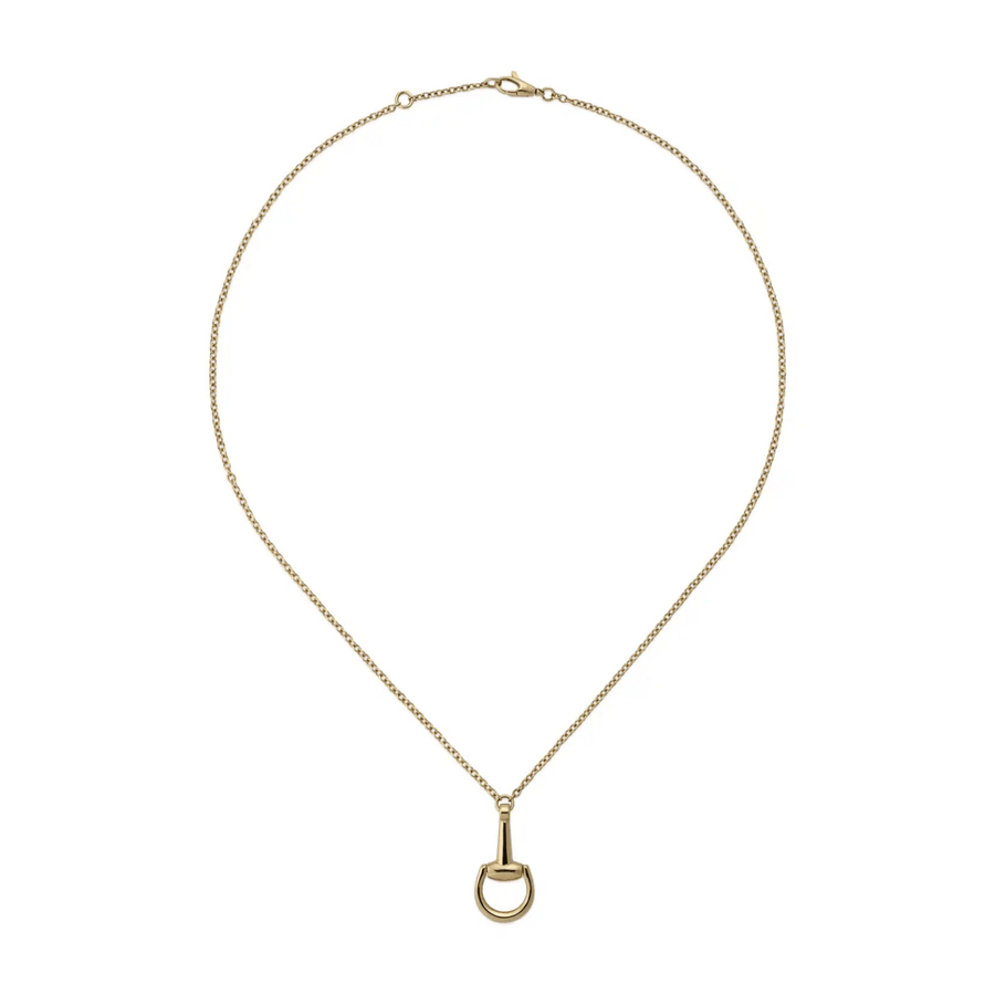 Gucci Horsebit 18K Chain Necklace YBB79581800100U