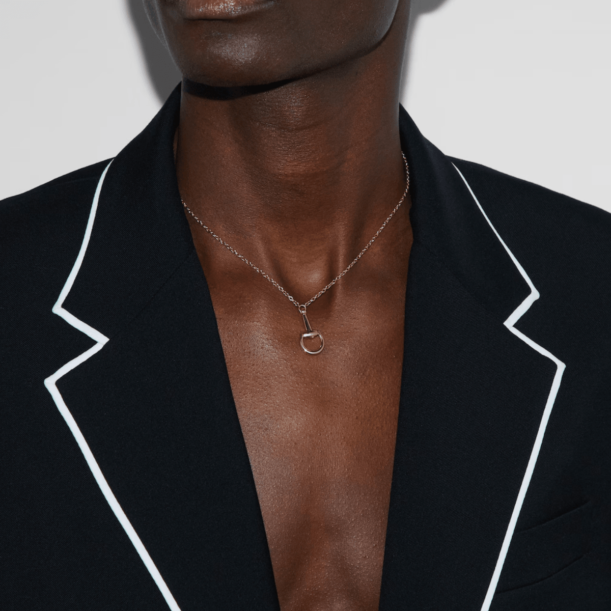Gucci Horsebit 18K Chain Necklace YBB79581800100U