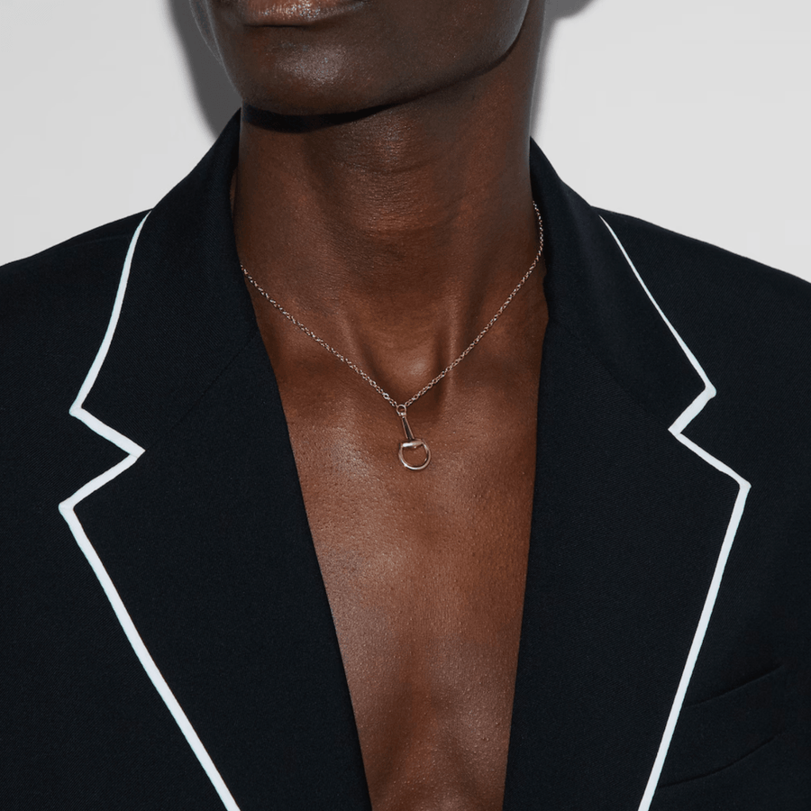 Gucci Horsebit 18K Chain Necklace YBB79581800100U
