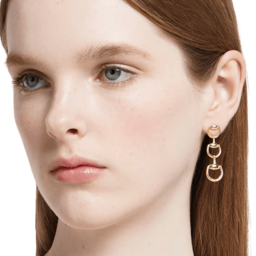 Gucci Horsebit 18K Drop Earrings YBD83141300100U
