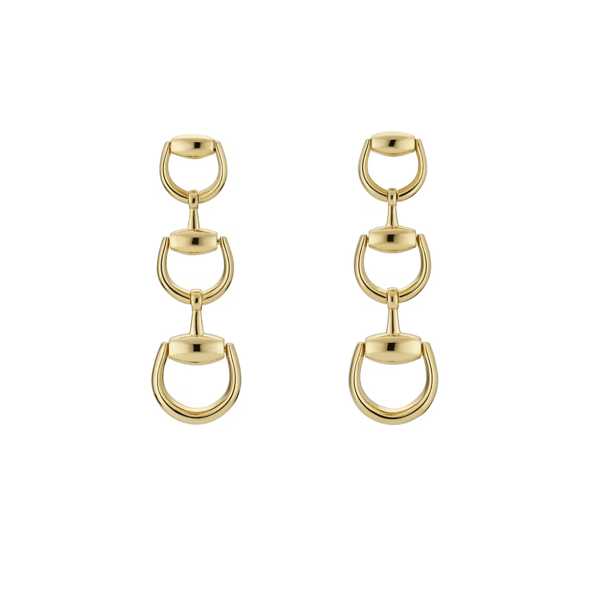Gucci Horsebit 18K Drop Earrings YBD83141300100U
