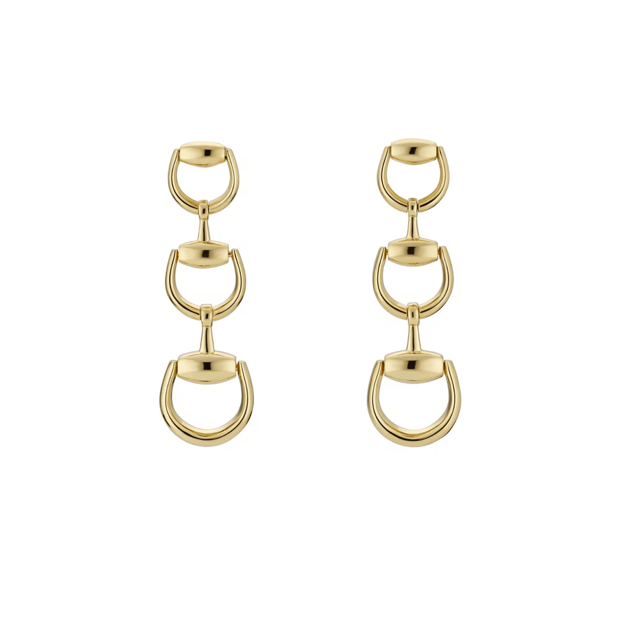 Gucci Horsebit 18K Drop Earrings YBD83141300100U