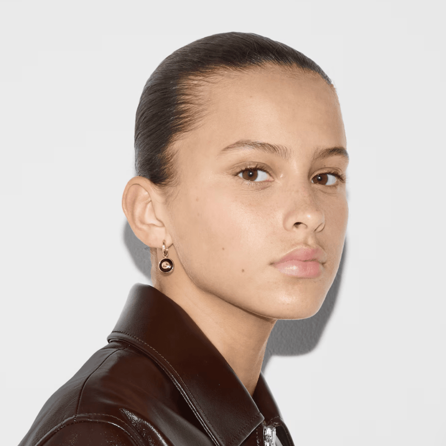 Gucci Interlocking 18k Hoop Earrings - YBD78656300100U