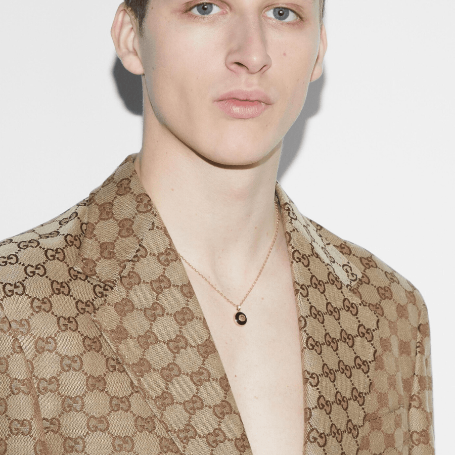 Gucci Interlocking 18K Pendant Necklace - YBB78934000100U