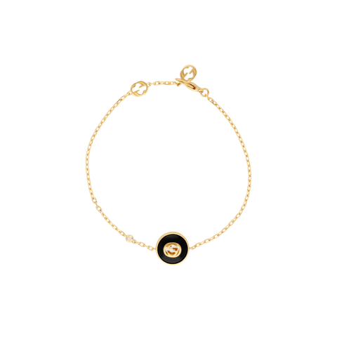 Gucci Interlocking G Onyx Bracelet-Gucci Interlocking G Onyx Bracelet YBA786556001016