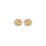 Gucci Interlocking G Yellow Gold Diamond Pavé Earrings-Gucci Interlocking G Yellow Gold Diamond Pavé Earrings
