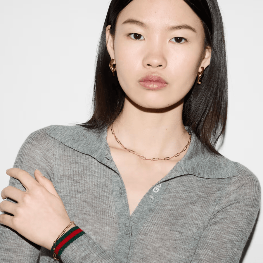 Gucci Link to Love 18K Necklace - YBB74565400200U