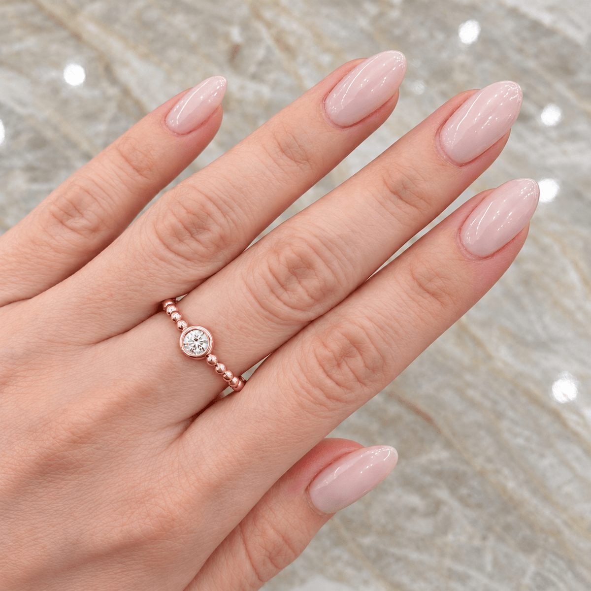 Gumuchian Bezel-Set Diamond Beaded Ring - CH Premier