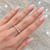 Gumuchian Bezel-Set Diamond Eternity Beaded Ring-Gumuchian Bezel-Set Diamond Eternity Ring - CH Premier