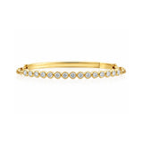 Gumuchian Bezel-Set Diamond Halfway Bangle-Gumuchian Bezel-Set Diamond Halfway Bangle - DBGUM00125
