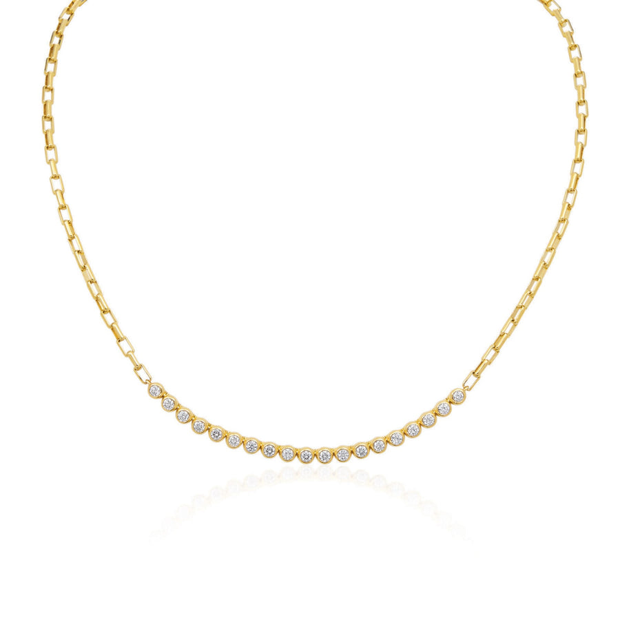 Gumuchian Bezel-set Diamond Necklace