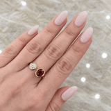 Gumuchian Spectrum Ruby Diamond Toi et Moi Yellow Gold Ring-Gumuchian Spectrum Ruby Diamond Toi et Moi Yellow Gold Ring - CH Premier
