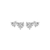 Heart-shaped Diamond Earring Studs-Heart - shaped Diamond Earring Studs - DENKA04612