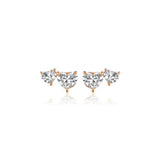 Heart-shaped Diamond Stud Earrings-Heart - shaped Diamond Stud Earrings - 54876