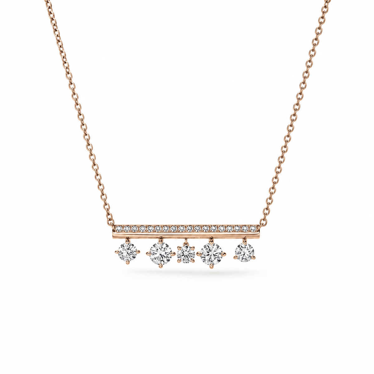 Hearts On Fire Barre Diamond Bar Necklace - UU28398RGHV1251800
