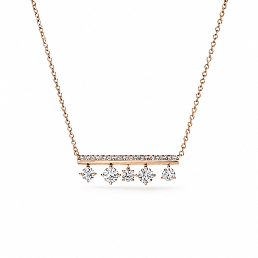 Hearts On Fire Barre Diamond Bar Necklace - UU28398RGHV1251800