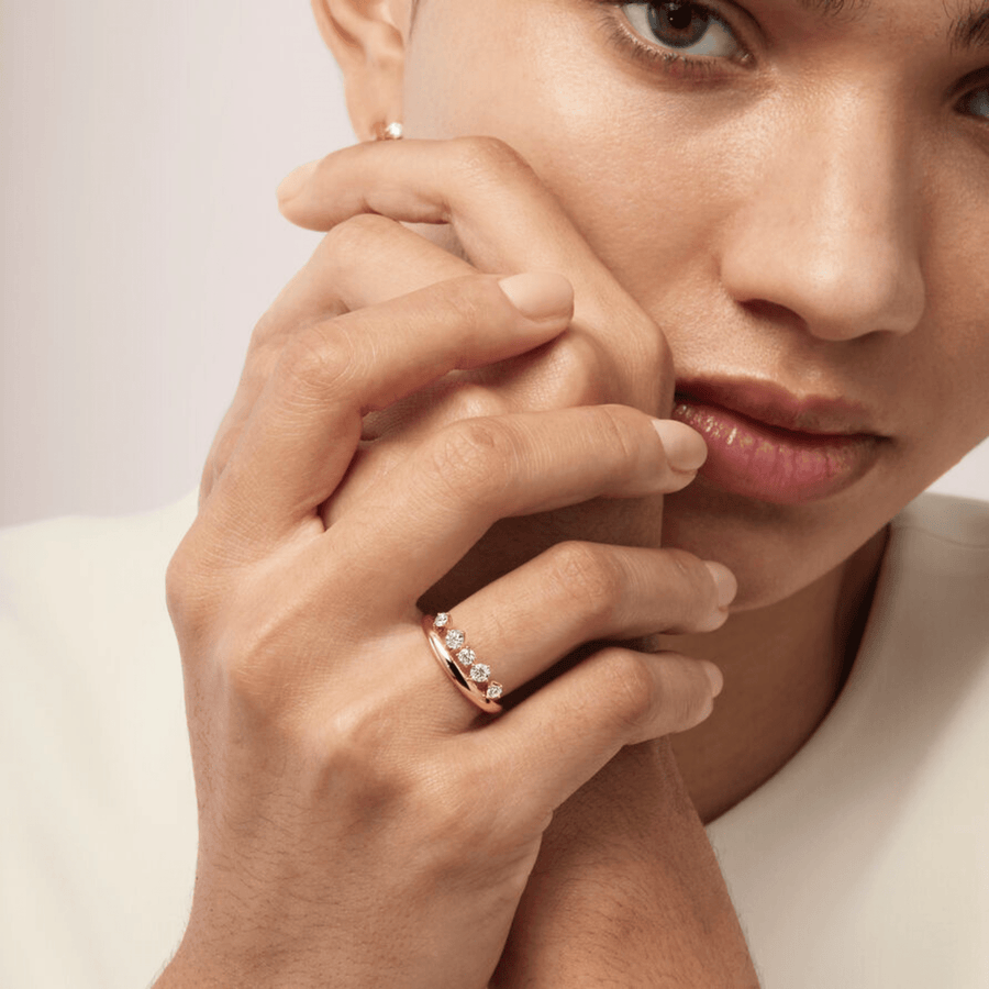 Hearts On Fire Barre Floating Diamond Ring - UU28628YGHV0456500