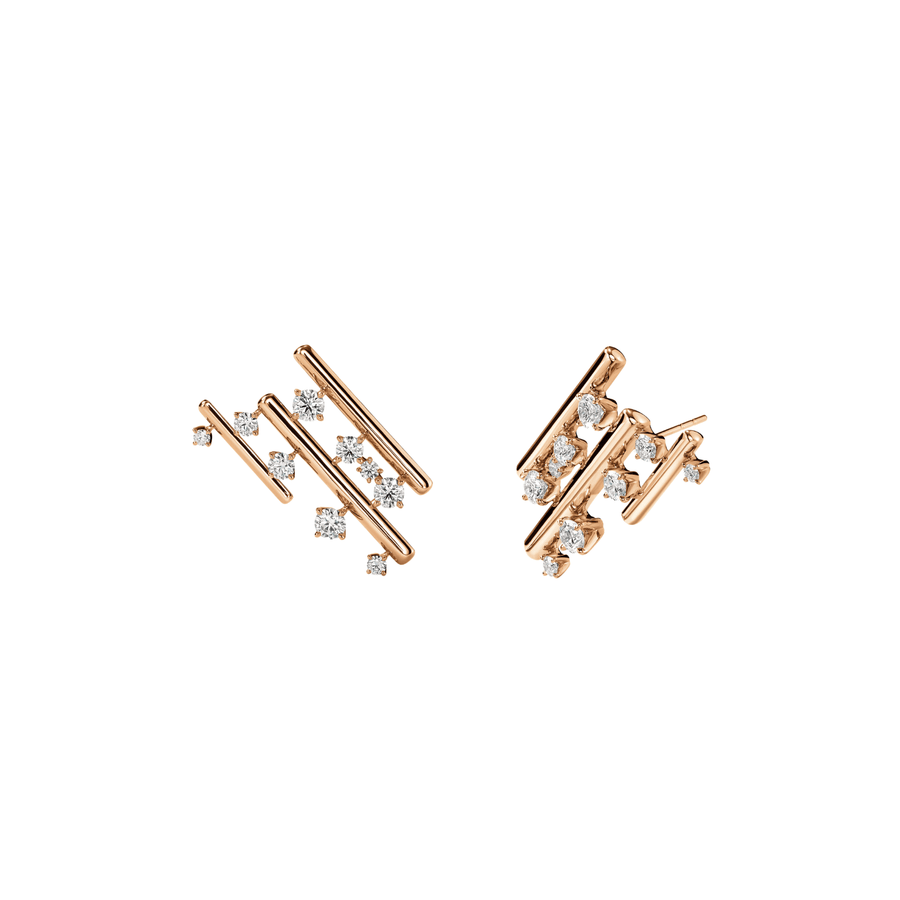 Hearts On Fire Barre Multi-Row Climber Earrings UU2900