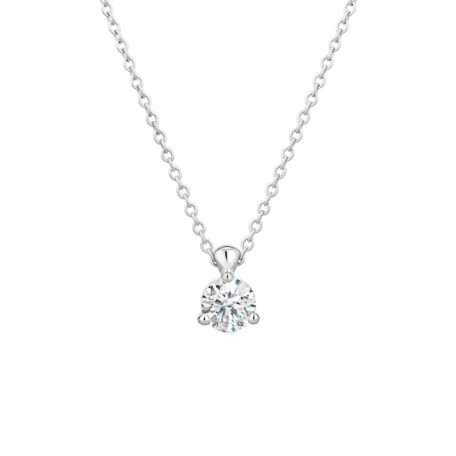 Hearts On Fire Classic 3 Prong Solitaire Necklace - HFPHCLA3P00258W