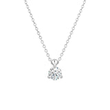 Hearts On Fire Classic 3 Prong Solitaire Necklace-Hearts On Fire Classic 3 Prong Solitaire Necklace - HFPHCLA3P00258W