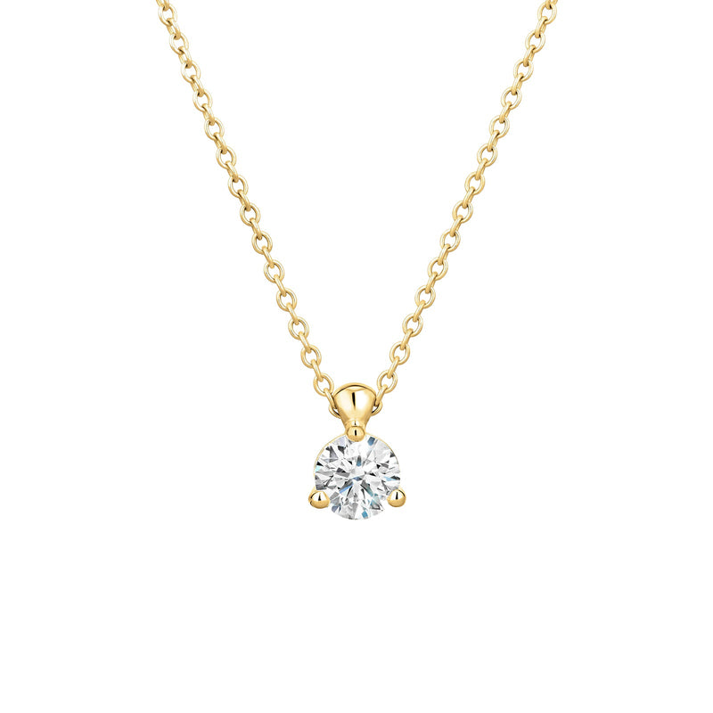 Hearts On Fire Classic 3 Prong Solitaire Necklace-Hearts On Fire Classic 3 Prong Solitaire Necklace - HFPHCLA3P00508Y