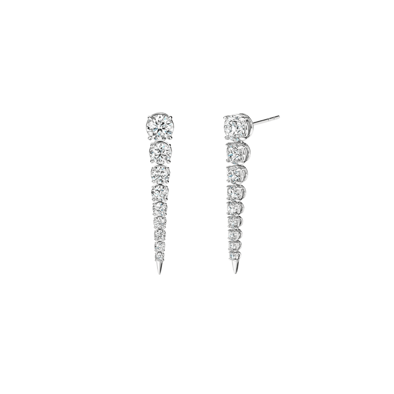 Hearts On Fire Icicle Diamond Drop Earrings-Hearts On Fire Icicle Diamond Drop Earrings UU3029-W
