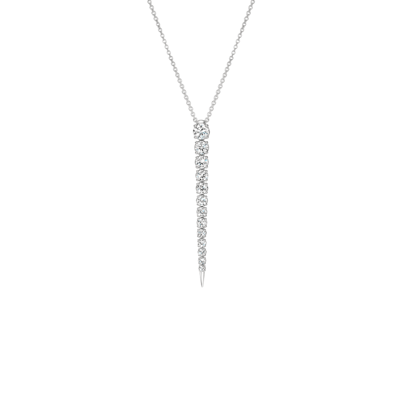 Hearts On Fire Icicle Diamond Pendant Necklace-Hearts On Fire Icicle Diamond Pendant Necklace UU3129-W