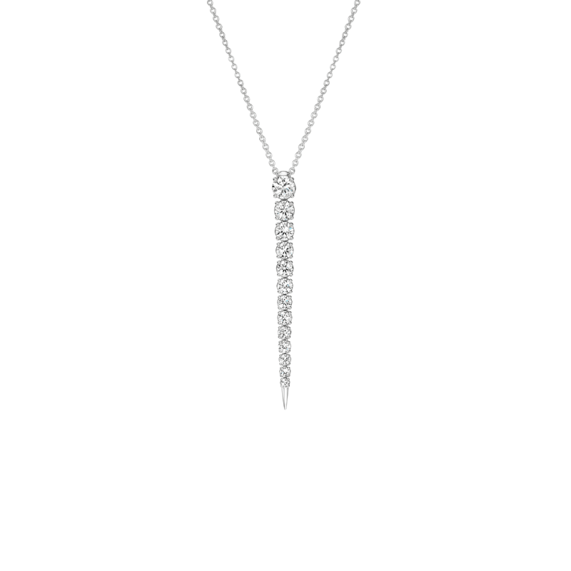 Hearts On Fire Icicle Diamond Pendant Necklace-Hearts On Fire Icicle Diamond Pendant Necklace UU31298WGHV1551800