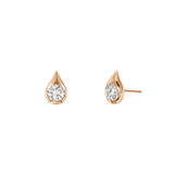 Hearts on Fire Lu Droplet Stud Earrings-Hearts on Fire Lu Droplet Stud Earrings