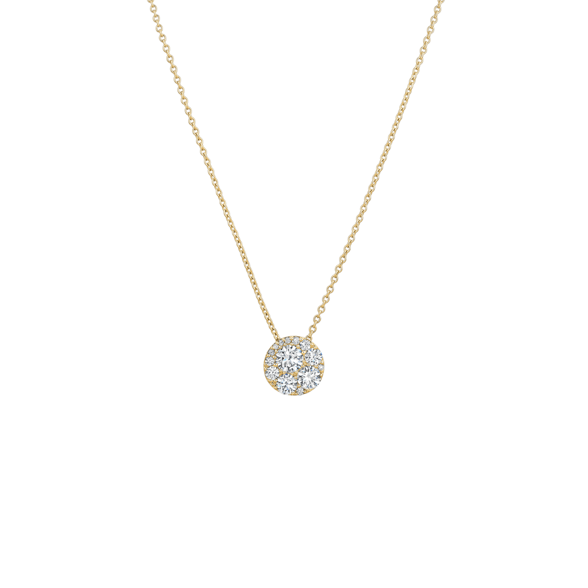 Hearts On Fire Tessa Diamond Circle Pendant Necklace HFPTESC01028Y