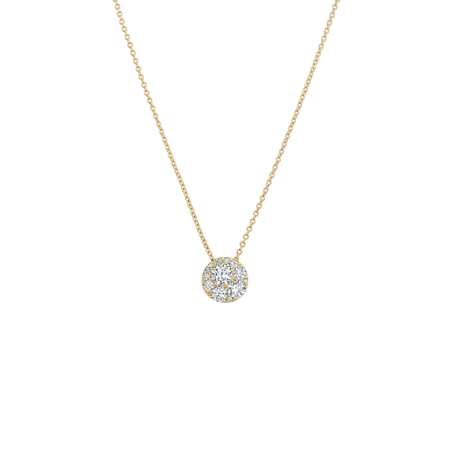 Hearts On Fire Tessa Diamond Circle Pendant Necklace HFPTESC01028Y