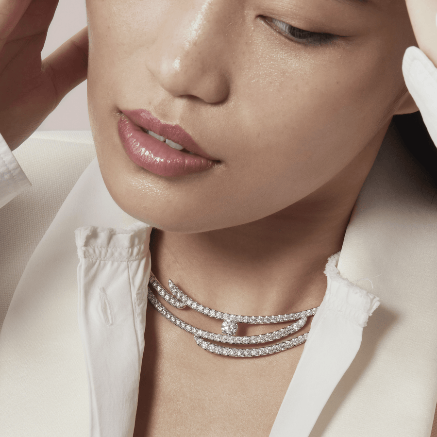 Hearts On Fire Vela French Cut Pavé Collar UU27818