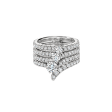 Hearts On Fire Vela French Cut Pavé Diamond Cocktail Ring-Hearts On Fire Vela French Cut Pavé Diamond Cocktail Ring UU2863
