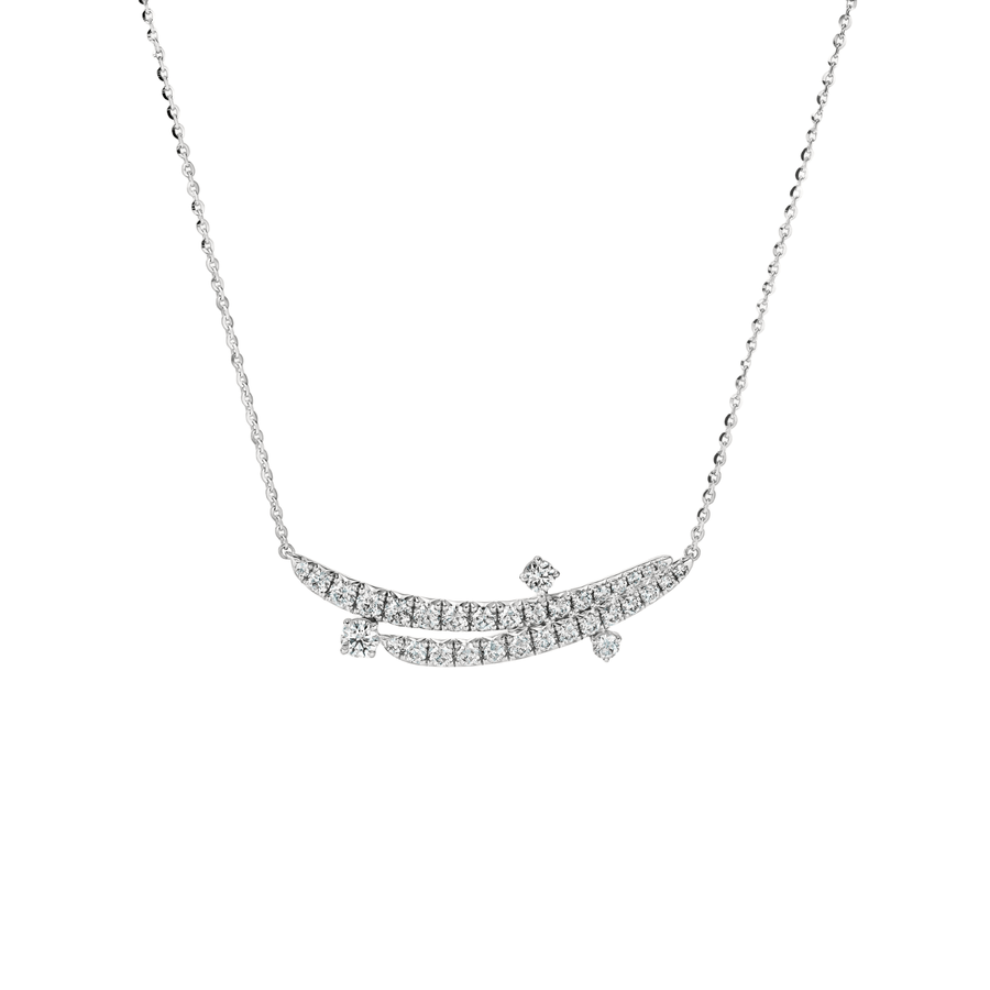 Hearts On Fire Vela French Cut Pavé Floating Diamond Pendant Necklace - UU29208WGHV0901800