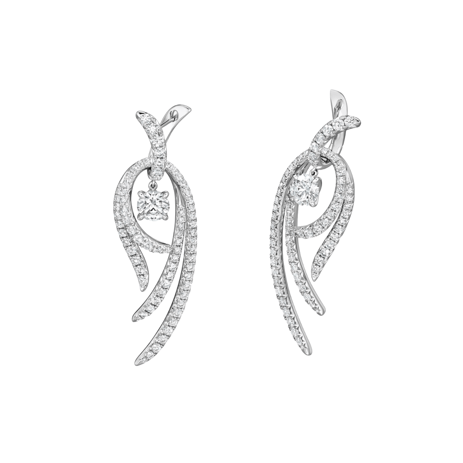 Hearts On Fire Vela Twisted Drop Earrings ,Large - UU27798WGHV610