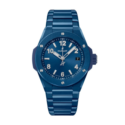 Hublot Big Bang Integrated Time Only Blue Ceramic 38mm-Hublot Big Bang Integrated Time Only Blue Ceramic 38mm - 457.EX.7170.EX