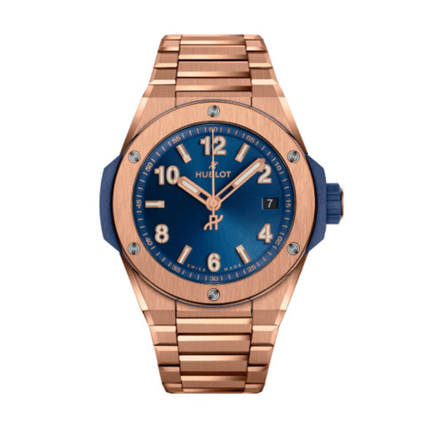 Hublot Big Bang Integrated Time Only King Gold Blue 38mm-Hublot Big Bang Integrated Time Only King Gold Blue 38mm - 457.OX.7180.OX