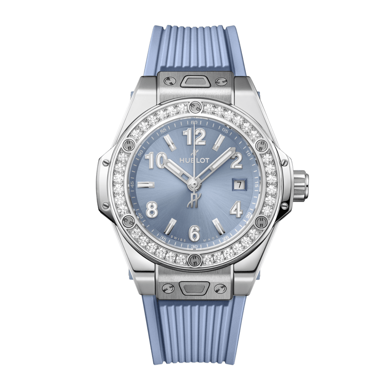 Hublot Big Bang One Click Steel Coal Blue Diamonds 33mm-Hublot Big Bang One Click Steel Coal Blue Diamonds 33mm 485.SX.717B.RX.1204