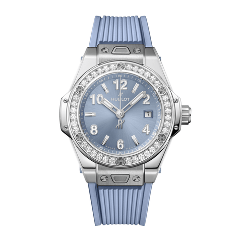 Hublot Big Bang One Click Steel Coal Blue Diamonds 33mm-Hublot Big Bang One Click Steel Coal Blue Diamonds 33mm 485.SX.717B.RX.1204