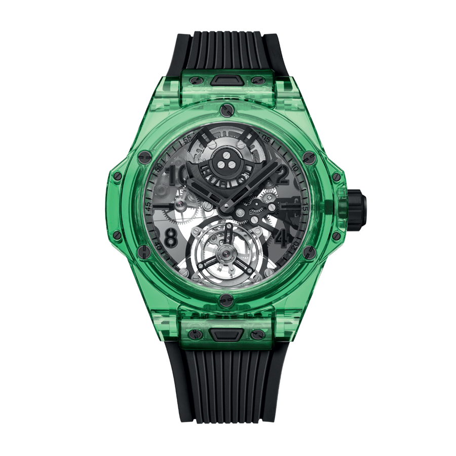 Hublot Big Bang Tourbillon Automatic Green Saxem 44mm - 429.JG.0110.RT