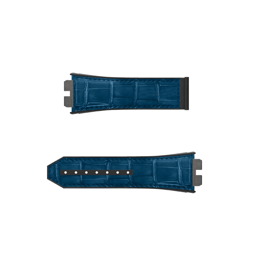 Hublot Blue Alligator and Rubber Strap - LR411.100.80.0000.0654.0654