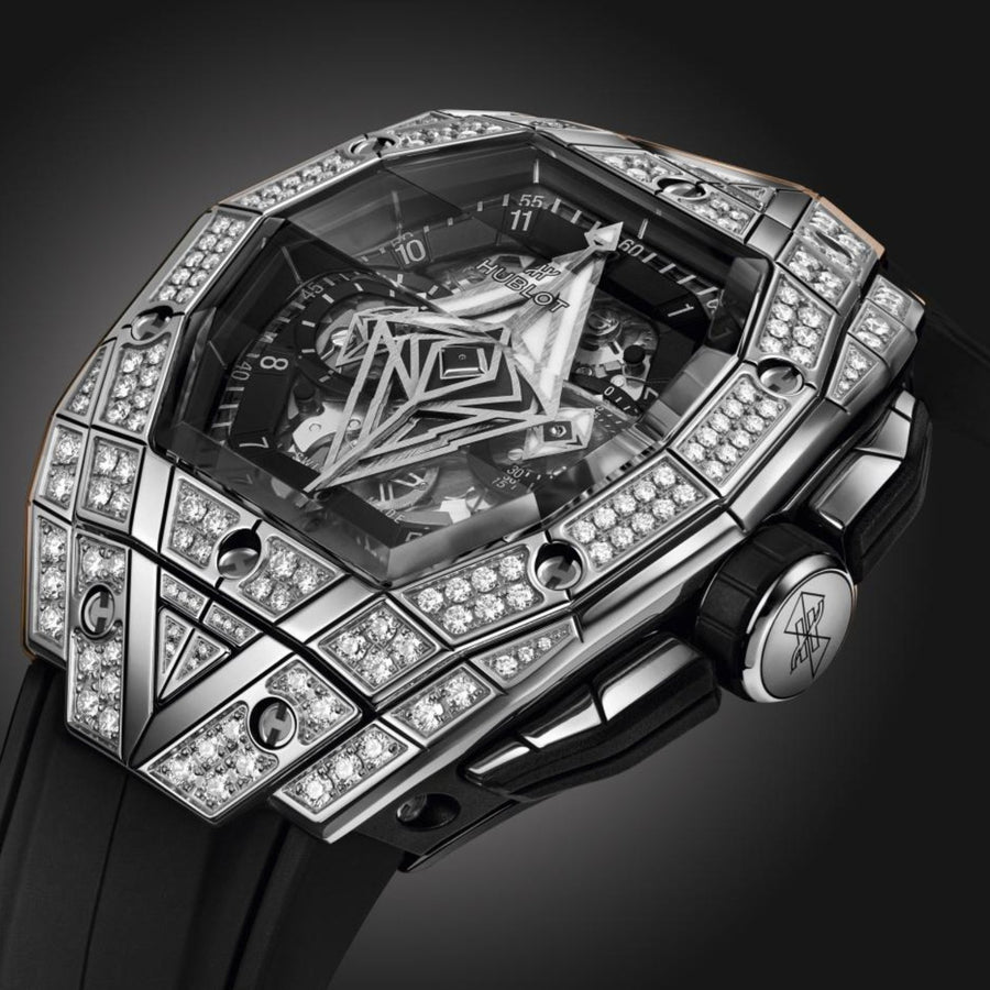 Hublot Spirit of Big Bang Sang Bleu Titanium Pavé 42mm - 648.NX.0107.RX.1604.MXM23