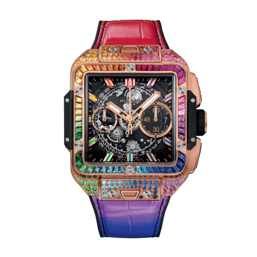 Hublot Square Bang Unico King Gold Rainbow 42mm - 821.OX.0118.LR.0999