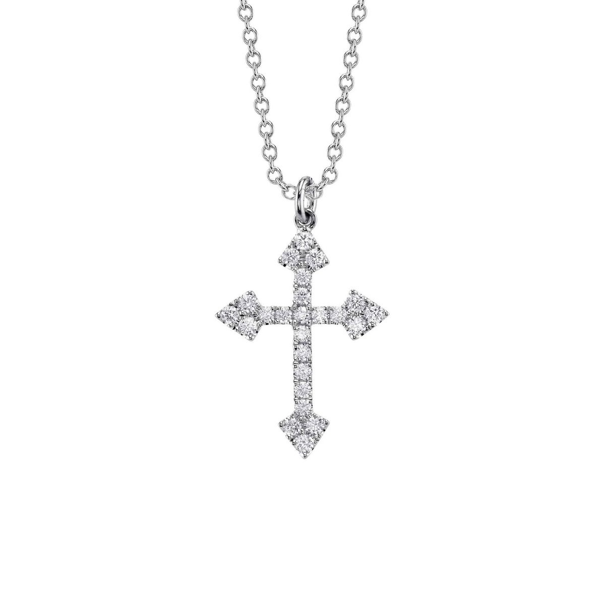 Shy Creation Diamond Cross Necklace 0.38 CT - SC55027758