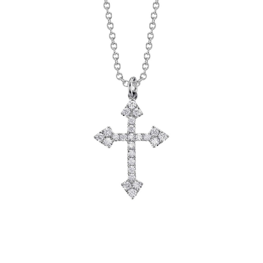 Shy Creation Diamond Cross Necklace 0.38 CT - SC55027758